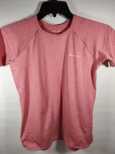 Columbia Omni-Wick Girl's Size Large Peach Short Sleeve Active Shirt EUC